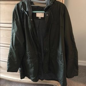 Army Green Rain Jacket
